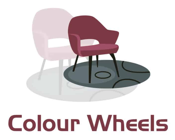 Colour Wheels interior design logo with new colours
