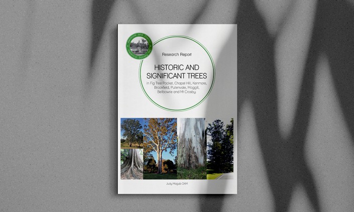 Kenmore and District History Group's Historic and Significant Trees Book - typeset and design by moonstone creative
